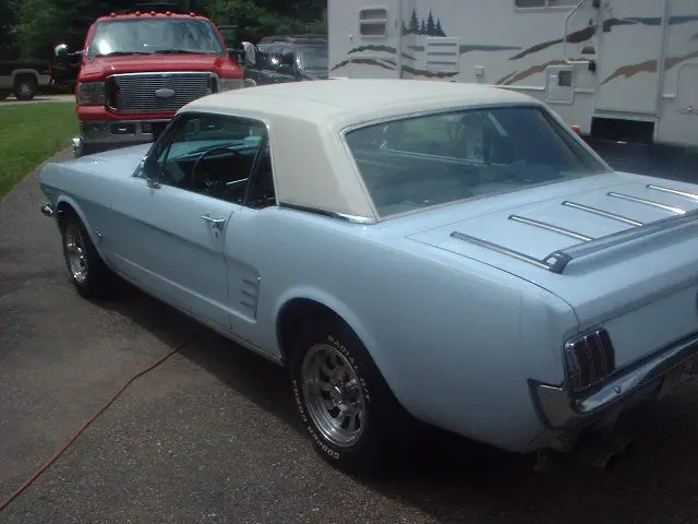 rust free 66 mustang a code 4 speed coupe w/factory air, p/s and deluxe interior