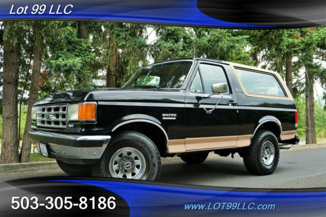 1988 ford bronco eddie bauer 4x4 5.0l v8 removable - convertible hard top auto