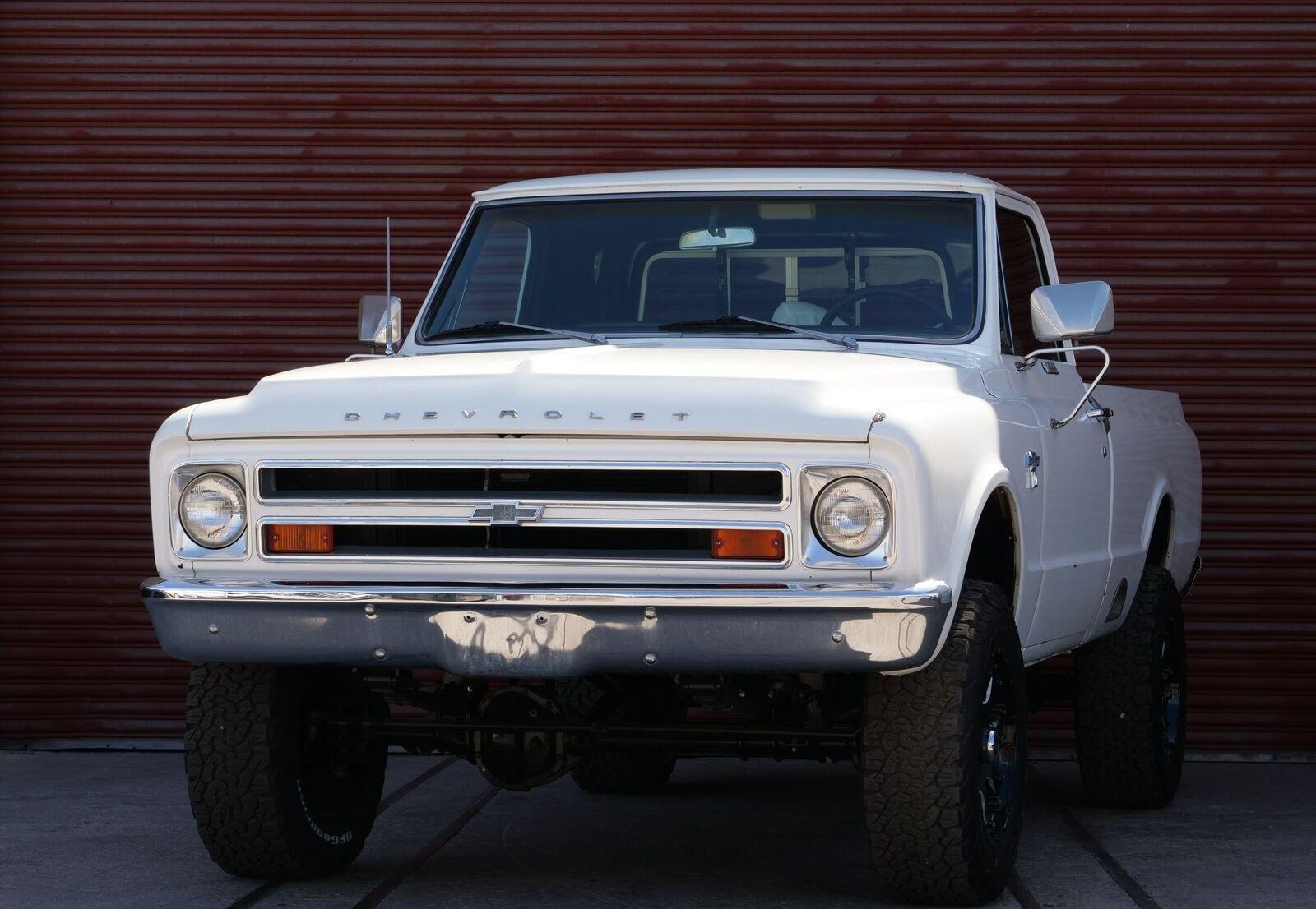 1967 chevrolet k1500 truck v8 white automatic