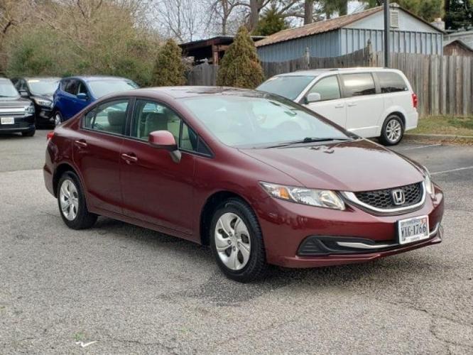 used 2013 honda civic lx sedan richmond, va 23294 for sale in richmond, virginia