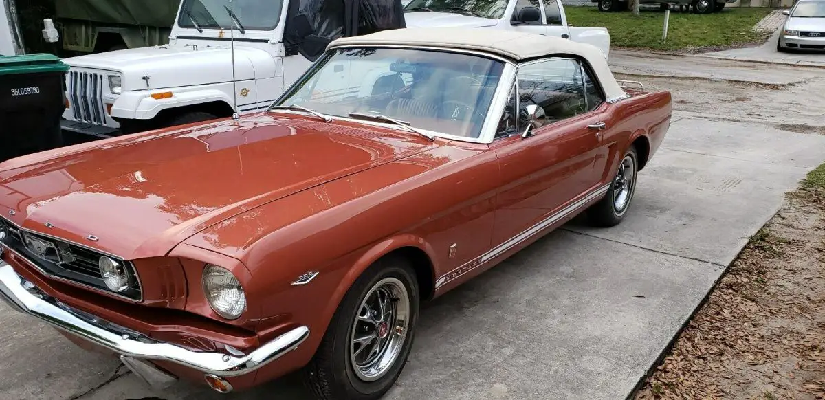 1966 ford mustang gt convertable v8 289 ci w//ac 4spd automatic overdrive