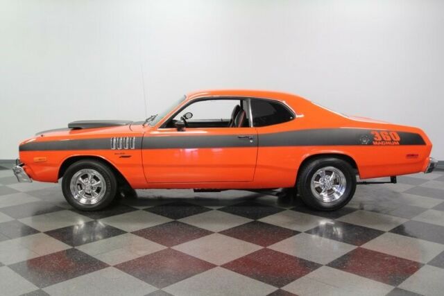 classic vintage chrome mopar hemi orange black hood scoop aluminum radiator