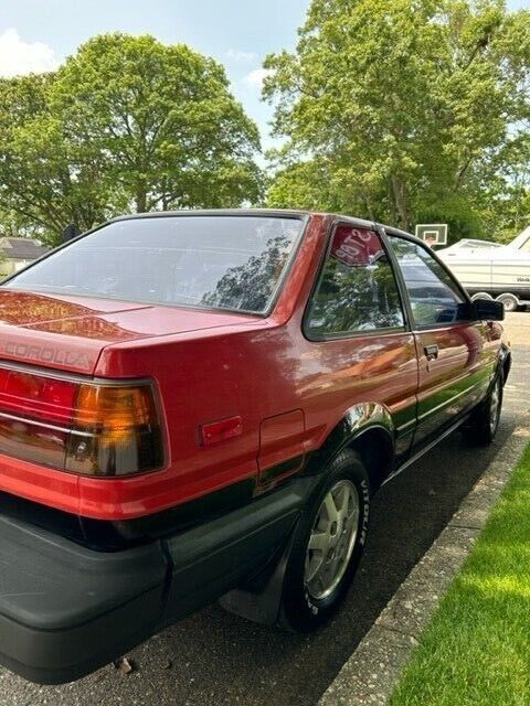 ae86 1986 toyota corolla sport sr5 two-tone red/black 1-owner