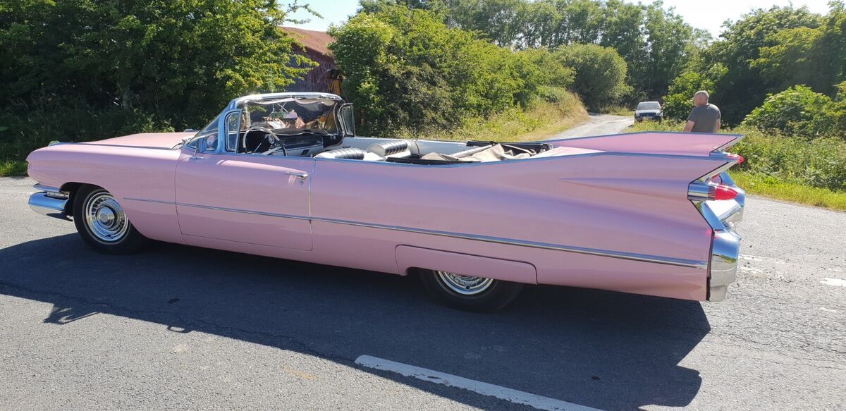 1959 pink cadillac convertible series 62 - original film car clint eastwood