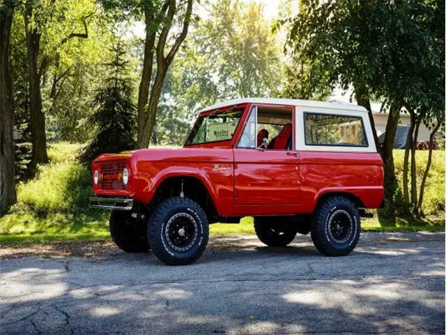 1977 ford bronco 6,735 miles red/white
