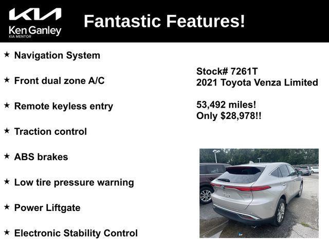2021 toyota venza limited