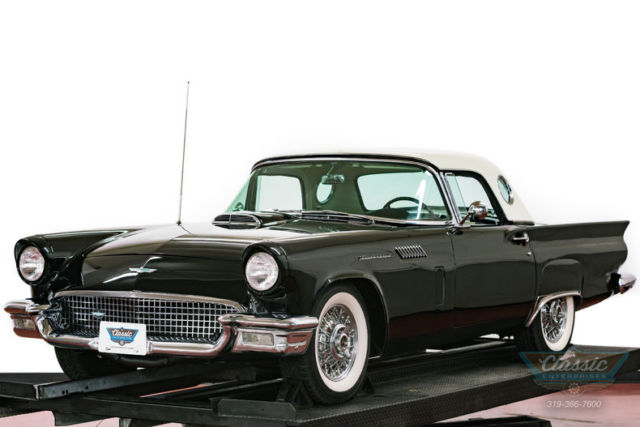 1957 ford thunderbird roadster with soft top hard top air conditioning