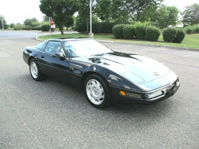1991 chevrolet corvette coupe 6 speed manual only 47k miles black stunning car