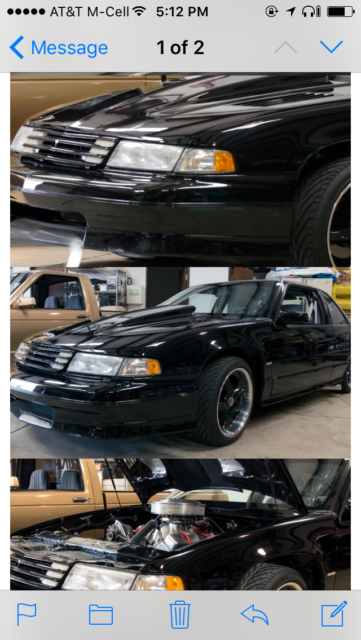 1993 chevrolet chevy prostreet lumina z/34 rear wheel drive conversion