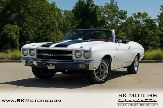 1970 chevrolet chevelle ss convertible classic white convertible 454 v8 3 speed