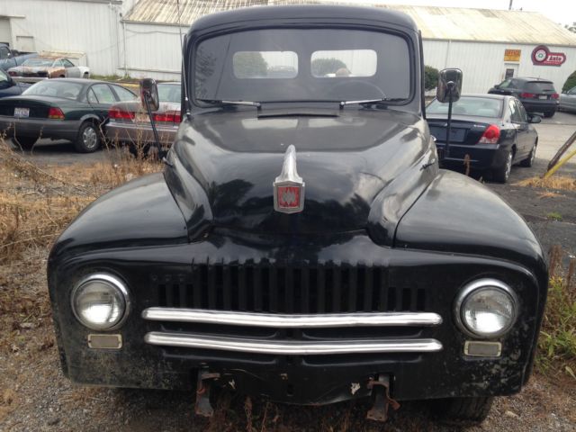 1950 international l-110 series black hot rod project stepside pick up truck