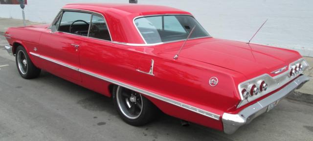 1963 chevrolet impala ss 409 8,298 miles red hardtop coupe