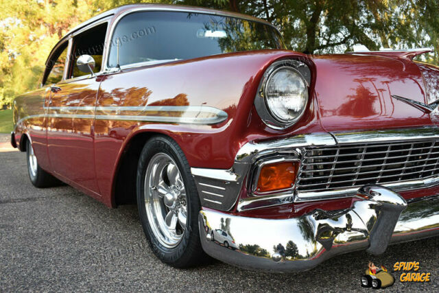 1956 chevy 210/belair 2dr post zz4 350 v8 700r4 9" ac ps disc loaded resto-mod