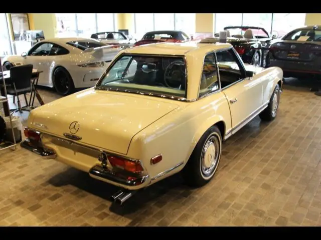 280sl 2.8l bosch fuel injected i6 4 speed manual mercedes-benz light ivory