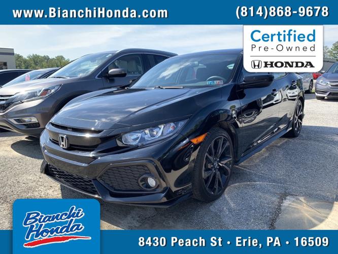 certified 2017 honda civic sport hatchback erie, pa 16509 for sale in erie, pennsylvania