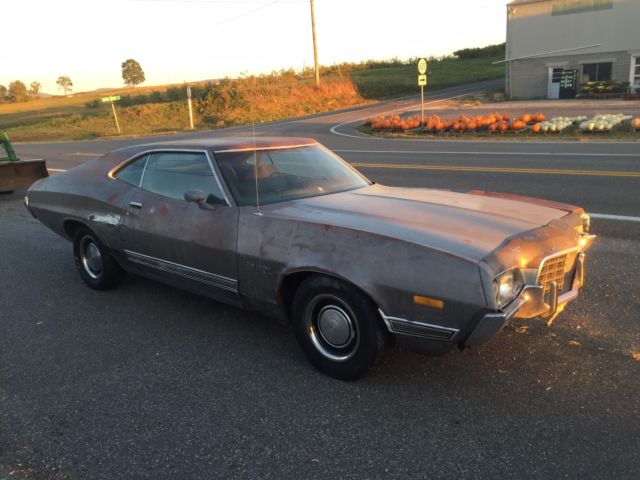 1972 ford gran torino sport fastback 351 cleveland stripped bare metal 83k miles
