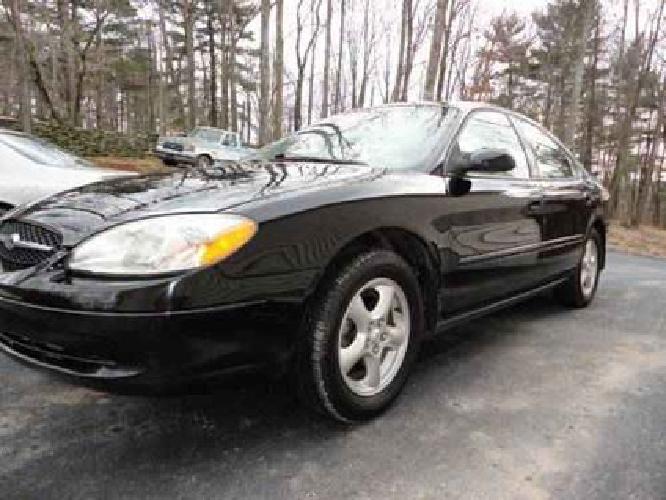 2002 ford taurus ses v6 auto black w/ tan leather in dalton, pa
