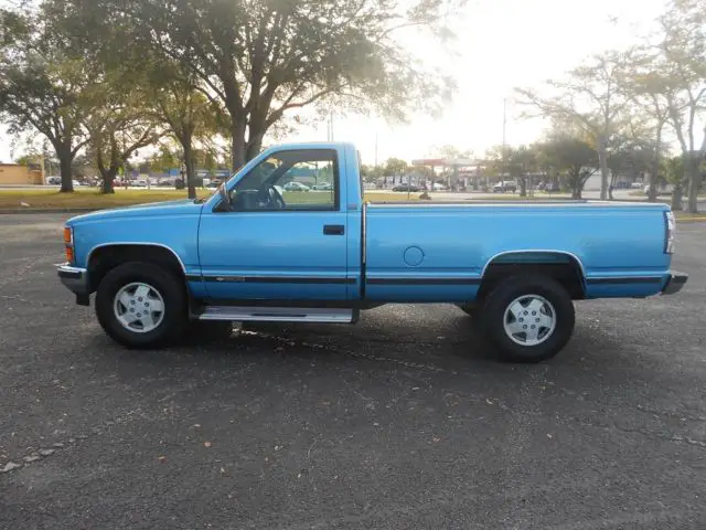 1993 chevrolet c/k 1500 silverado 179,591 miles blue reg cab 4wd auto