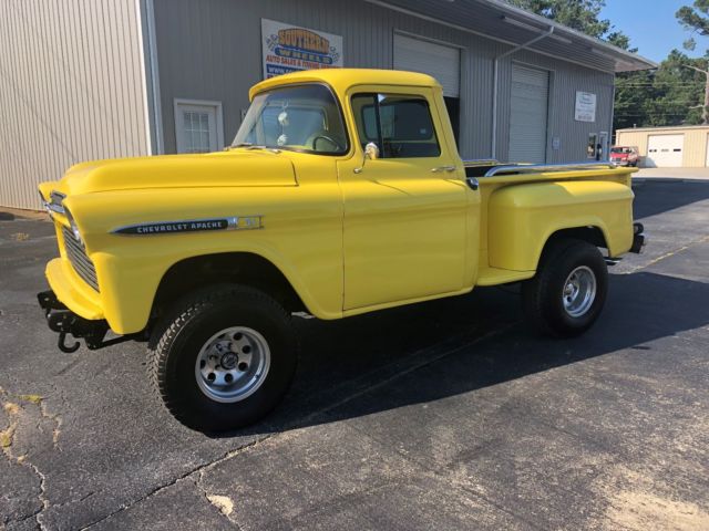 1959 chevrolet apache truck custom 4x4 classic chevy truck 350 v8 no reserve!!!!