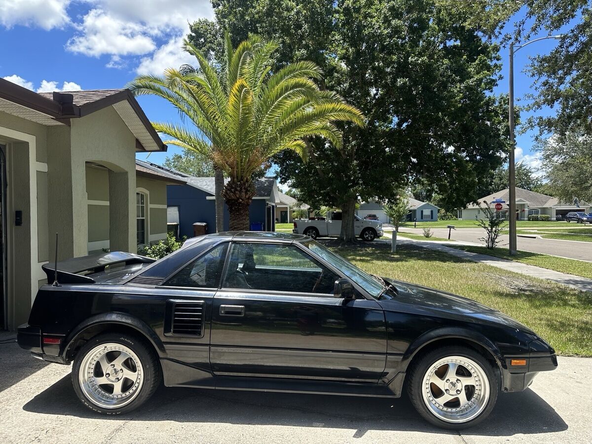 1988 toyota mr2 coupe black t-bar s/c