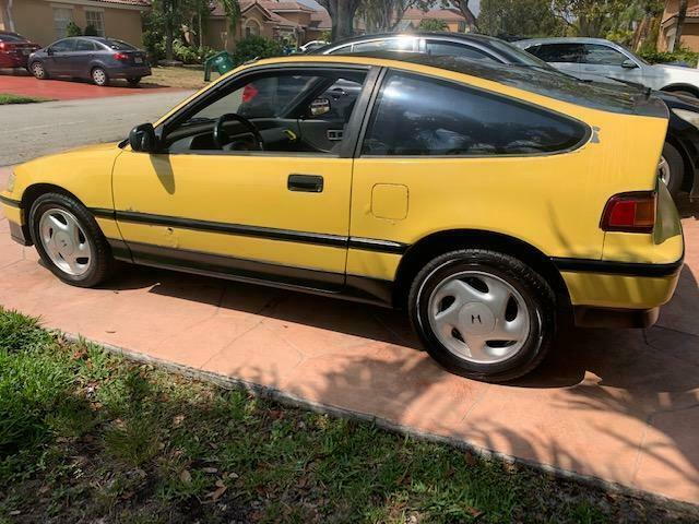 honda crx si barbados yellow rare with b16a3 dohc swap must see! y49 cr-x ed9