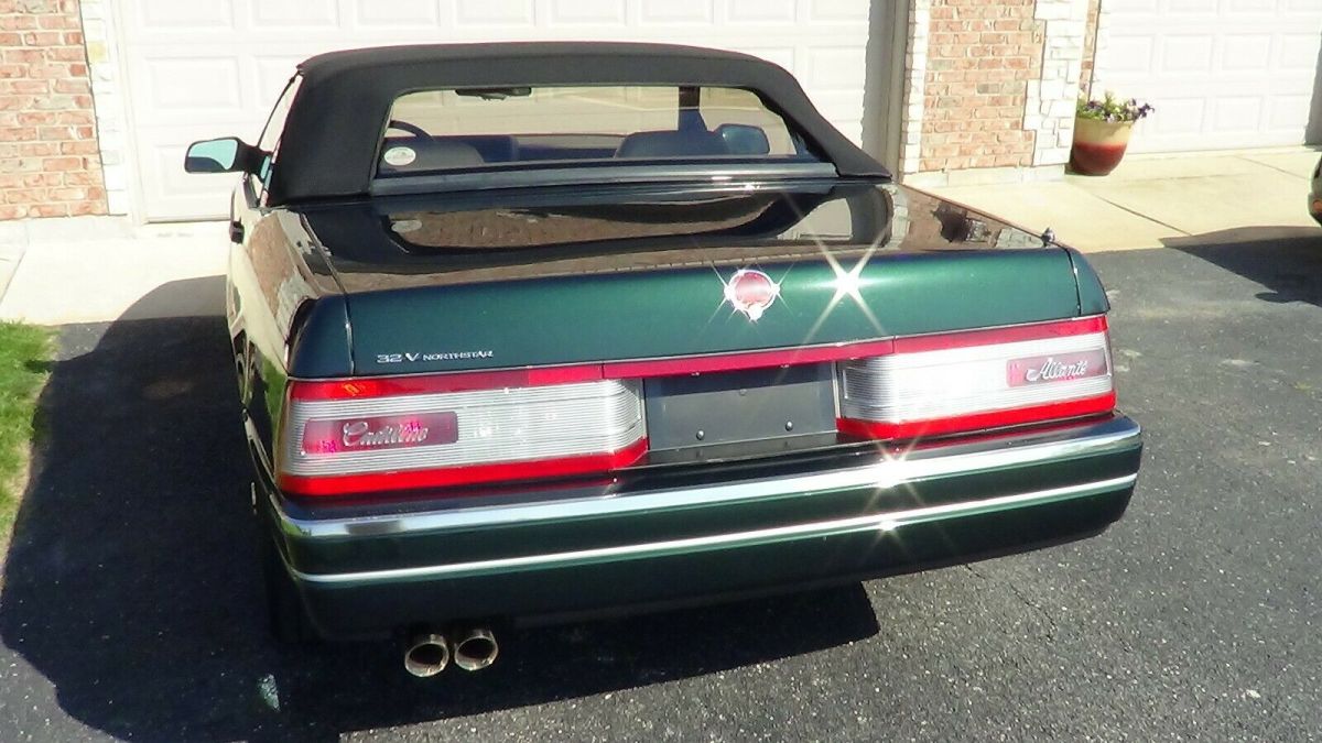 low miles 1993 cadillac allante polo green w/ tan leather chrome wheels