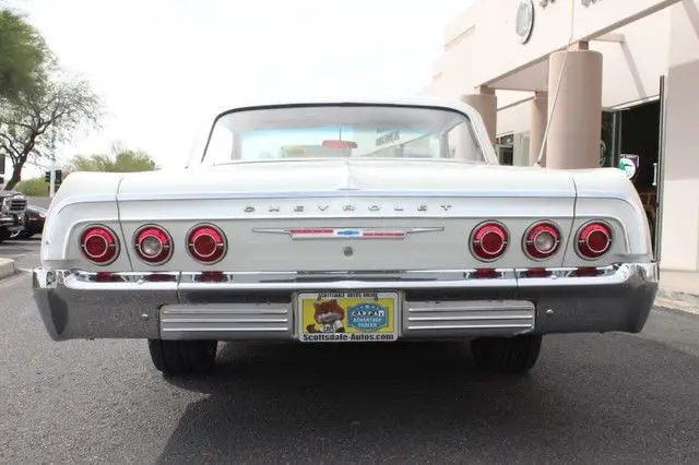 1964 chevrolet impala sport coupe 61,744 miles ermine white coupe 4.6l/283 cu. i