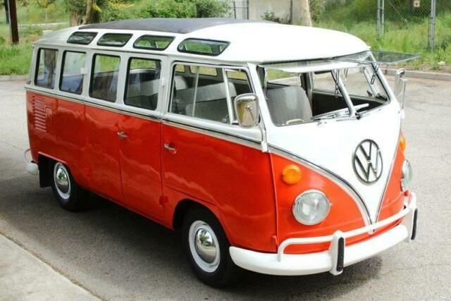 1970 volkswagen type 2 bus t2a clean title / 23 window 52000 miles red 4cyl ma
