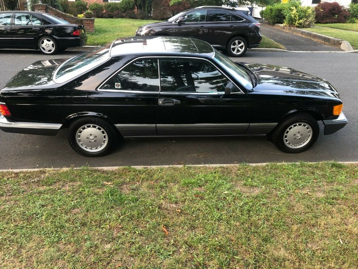 1990 mercedes-benz 560 sec coupe black