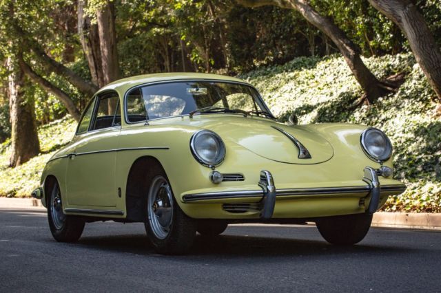 1960 porsche 356 b super gt tank condor yellow