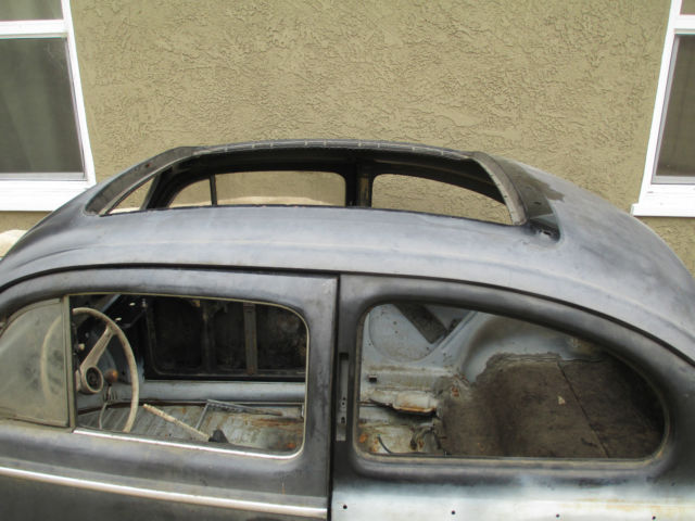 1958 vw ragtop european model semiphores all original project car no rust