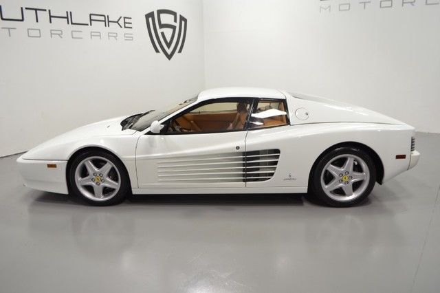 1993 ferrari 512 tr white on tan very rare collectors car