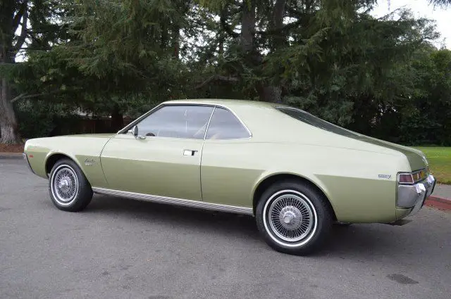 1968 amc javelin coupe green automatic 56,800 miles