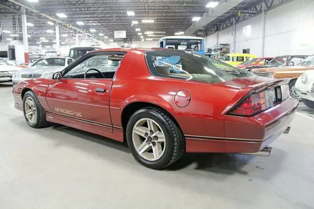 1987 chevrolet camaro iroc z28 51337 miles red coupe 305ci v8 automatic