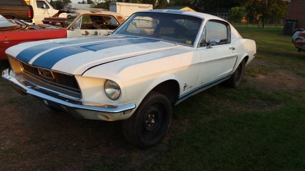 1968 mustang fastback with title