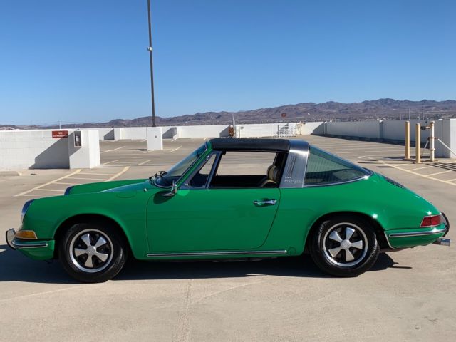concourse restoration 1970 porsche 911t targa conda green numbers matching rare