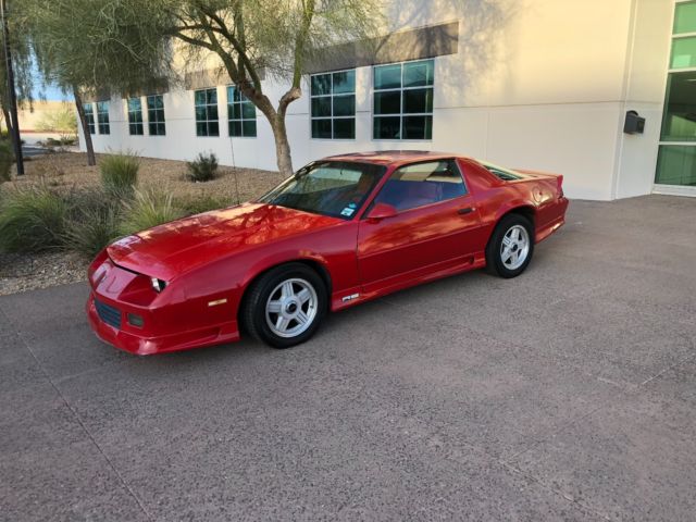 no reserve 1991 chevrolet camaro rs 139k miles rare red on red runs and drives