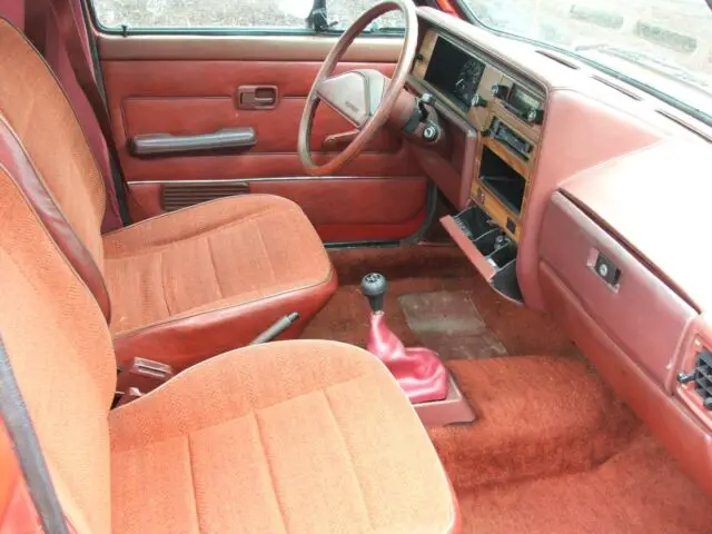1981 red pickup 5 speed diesel