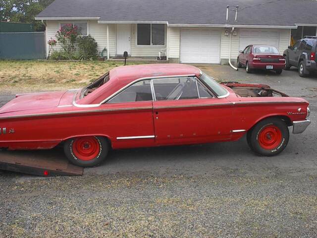 19631/2 mercury super marader s-55 2 door ht 425 hp 427 r code fast back project