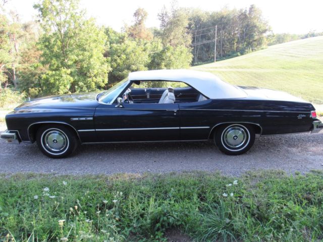 1975 buick lesabre convertible garage find, low miles!