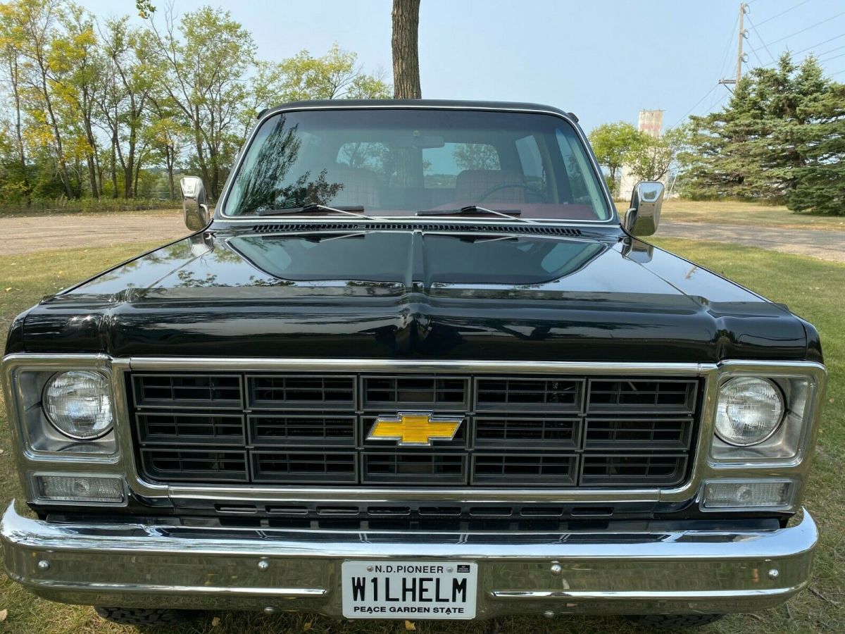 1979 k5 blazer cheyenne 4x4 all original 45,000 miles 400v8 black very nice
