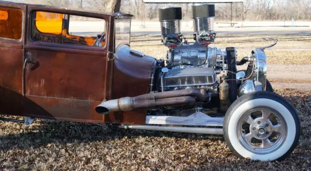 1927 brown rat rod!ford model t coupe! hot rod! patina! very fast! original!