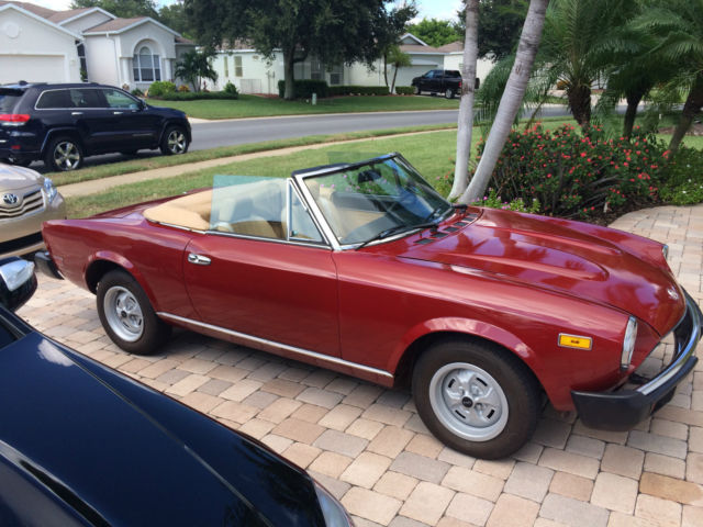 1979 fiat spider 2000 convertible - automatic