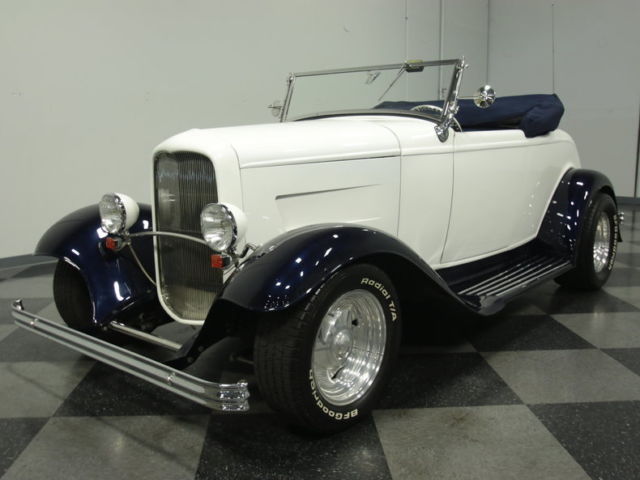 steel-body '32, 350 tbi v8, auto, duals, 4-wheel discs, coilovers, vintage a/c!
