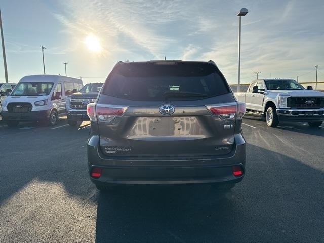 2016 toyota highlander hybrid limited