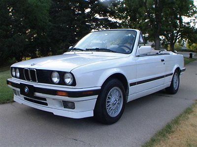 1992 bmw 325i cabriolet, rare white on white, w/ m-technic pkg, 5spd, new int!