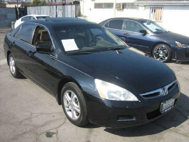 2006 honda accord ex-l sedan at with navigation and xm radio black in los angeles, ca