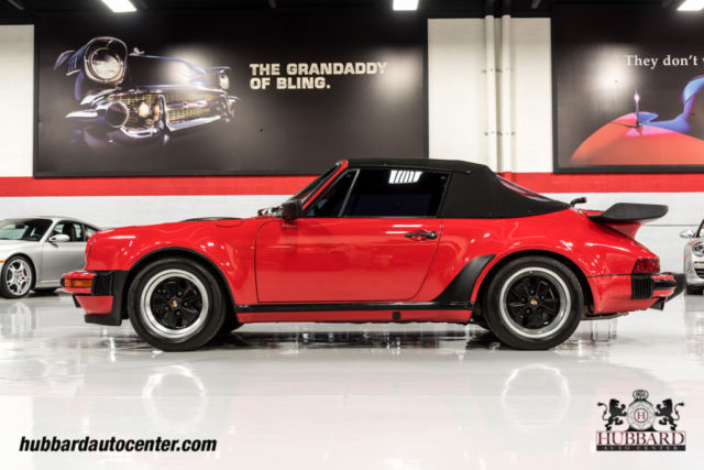 1986 porsche 911 m491 turbo look cabriolet, limited produced, original paint!