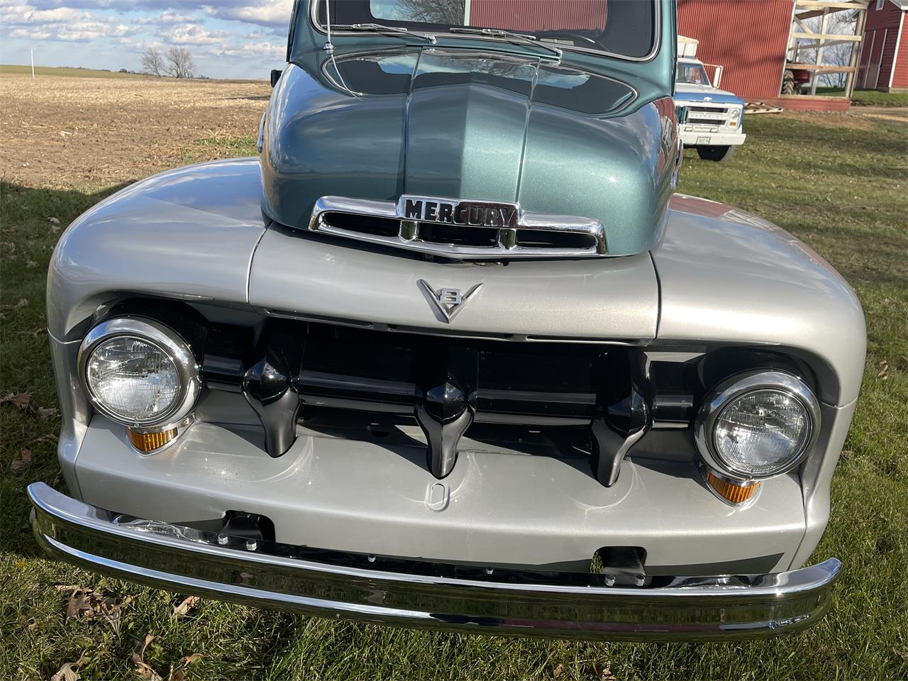 mercury pickup teal/silver
