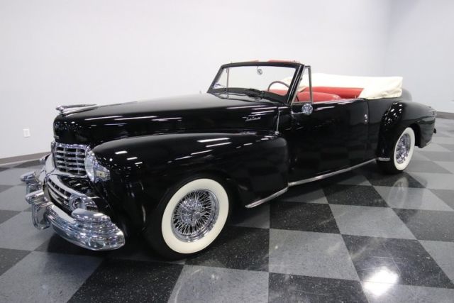 1948 lincoln continental 89175 miles black convertible 460 v8